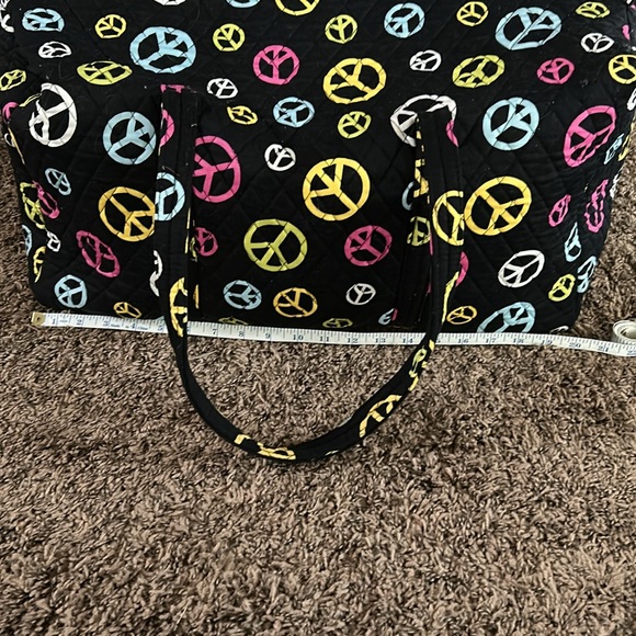 Peace ☮️ sign tote bag 20” long by 11 1/2” wide. Great for weekend getaways - Picture 2 of 8